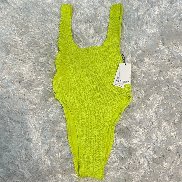 Bond-Eye Maxam Sunny Lime Eco Friendly One-Piece Swimsuit - Picture 2 of 6